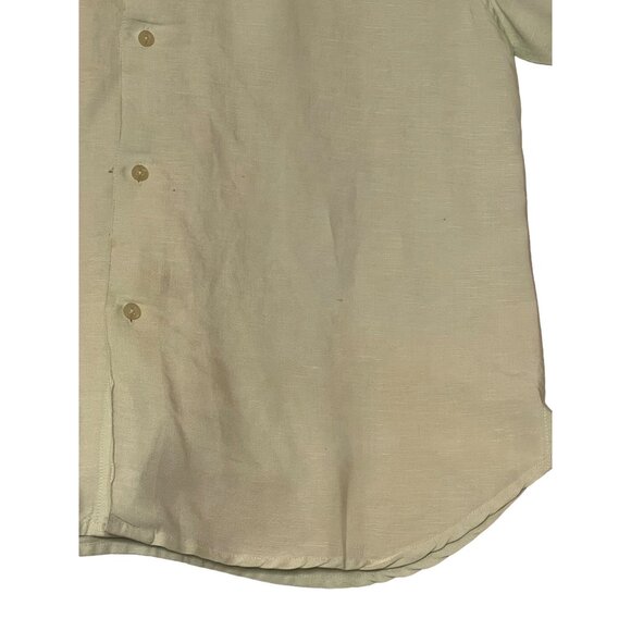 VTG Sobrino Men Bamboo Embroidered Button-Up Shirt Size L Lt Green - Picture 6 of 16